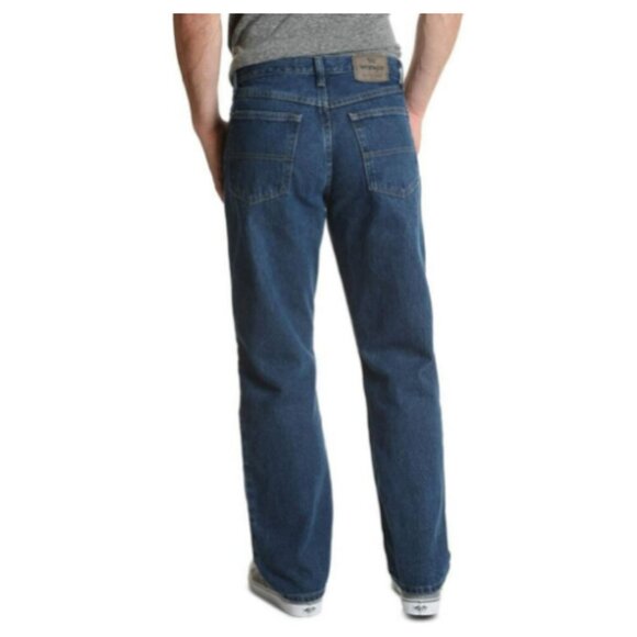 Wrangler Authentics Men's Big & Tall Regular Fit Jean Dark Rinse Blue SZ 36/36 - Picture 3 of 8